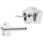 18G 1/4 Clear Gem Implant Grade Titanium Threadless Flower Reversible Flat Back Earring