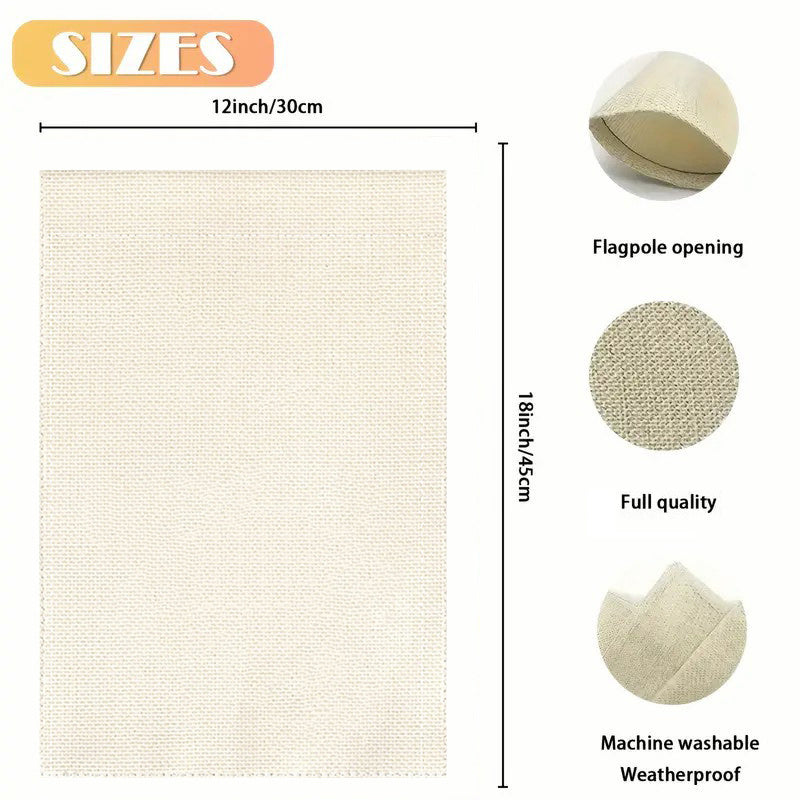 Garden Flag - Decorative Easter Bunny Polyester 12x18