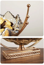 Gold Decor Bowl - Lotus Design Centerpiece