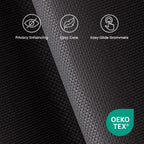 Blackout Curtains for Room Darkening Window Drapes with Rod Pocket 2 Panels Set-Dark Gray Sleep Zone