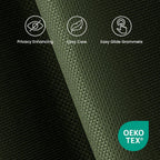 Blackout Curtains for Room Darkening Window Drapes with Rod Pocket 2 Panels Set-Sage Green Sleep Zone