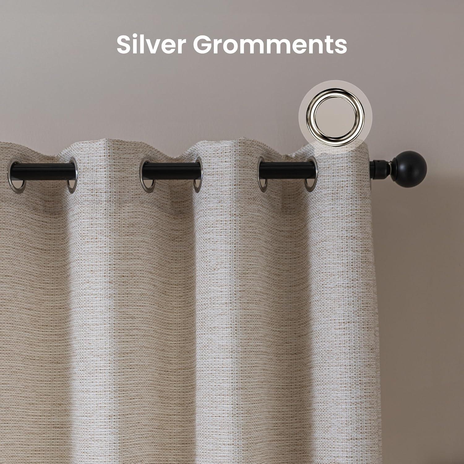 Semi-Blackout Curtains for Bedroom and Living Room Sleep Zone