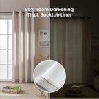 Semi-Blackout Curtains for Bedroom and Living Room Sleep Zone