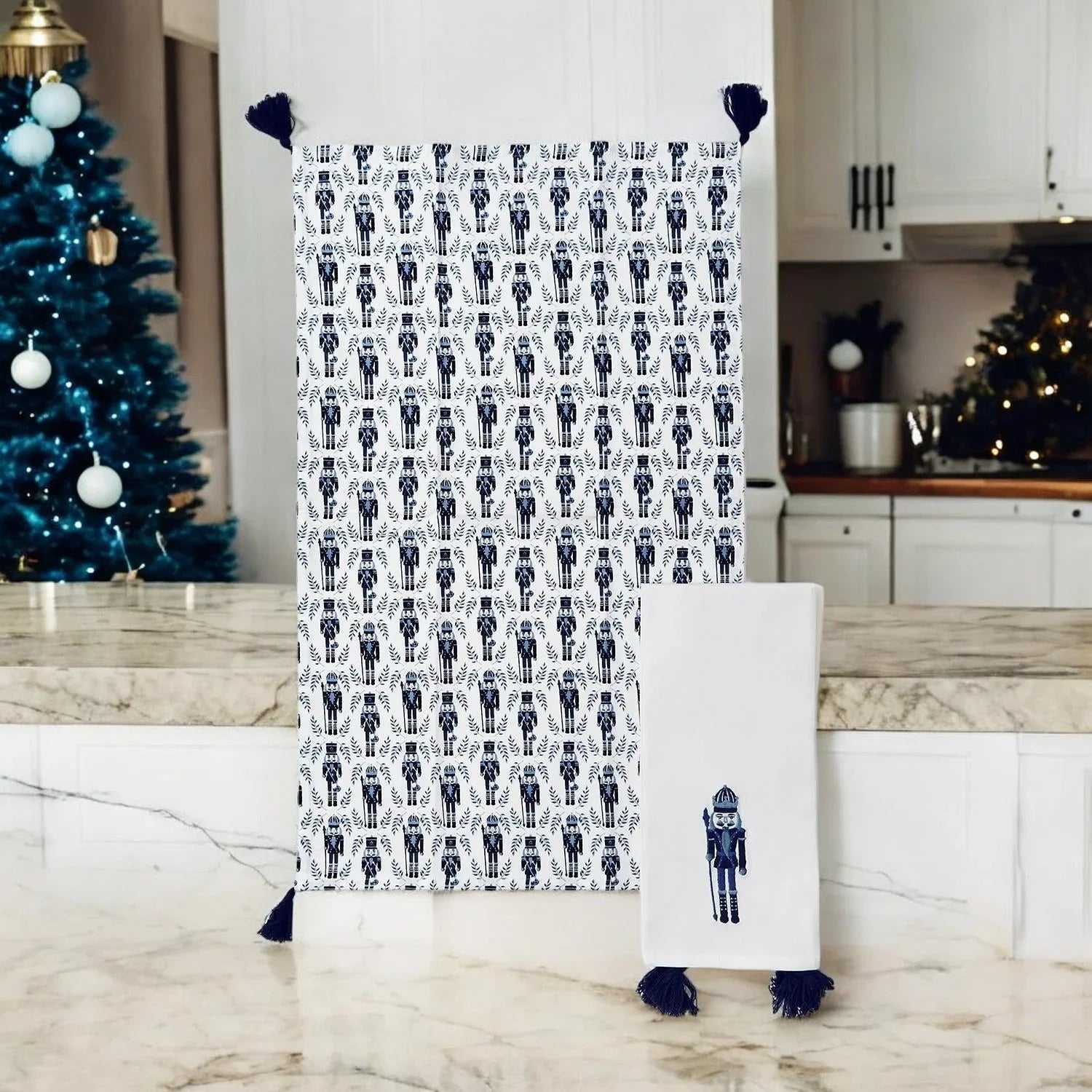 Nutcracker Tea Towel Blue Gia Roma