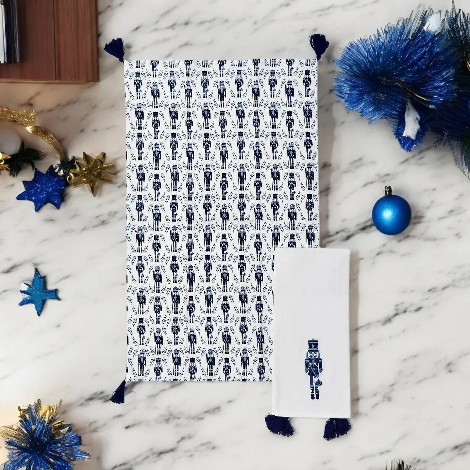 Nutcracker Tea Towel Blue Gia Roma