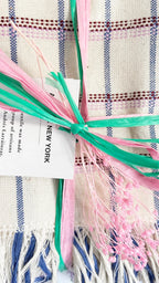 San Lucas Plaid White Kitchen Towel Archive New York