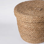 830 - Seagrass Basket with lid Porto Boutique
