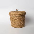 830 - Seagrass Basket with lid Porto Boutique