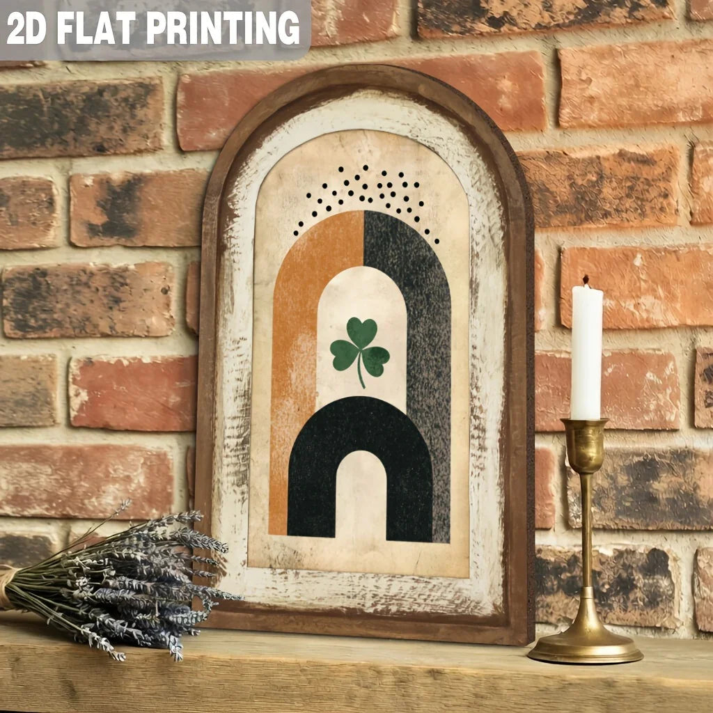 Wooden Sign - Abstract Wooden 7x12 Inch