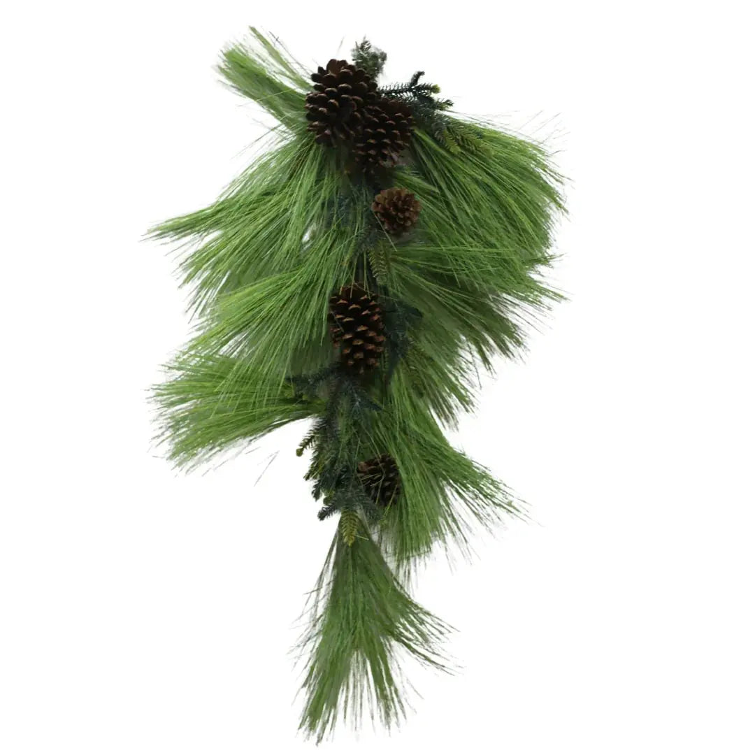 84972te30 30" Long Needle Teardrop Pine, front view - House Of Avana