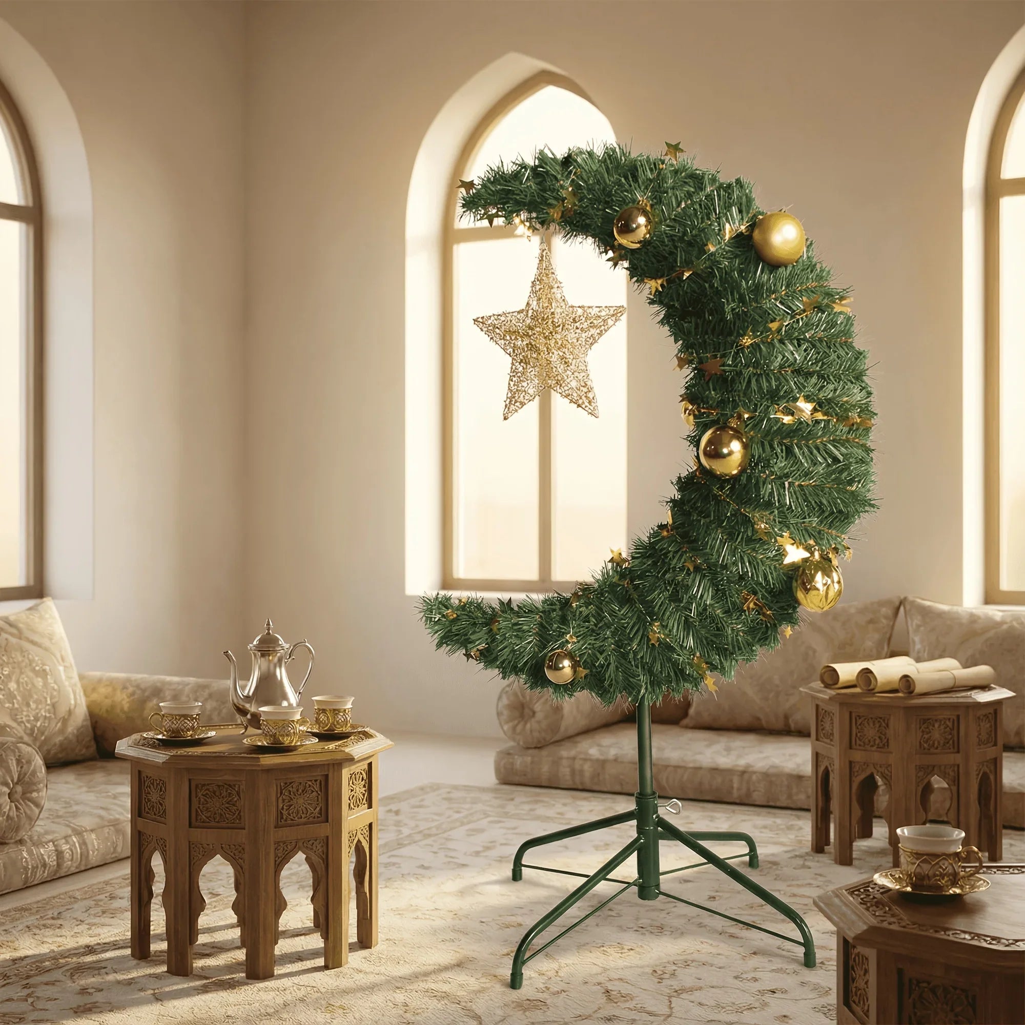 Ornament - Decorative Metal Gold Star