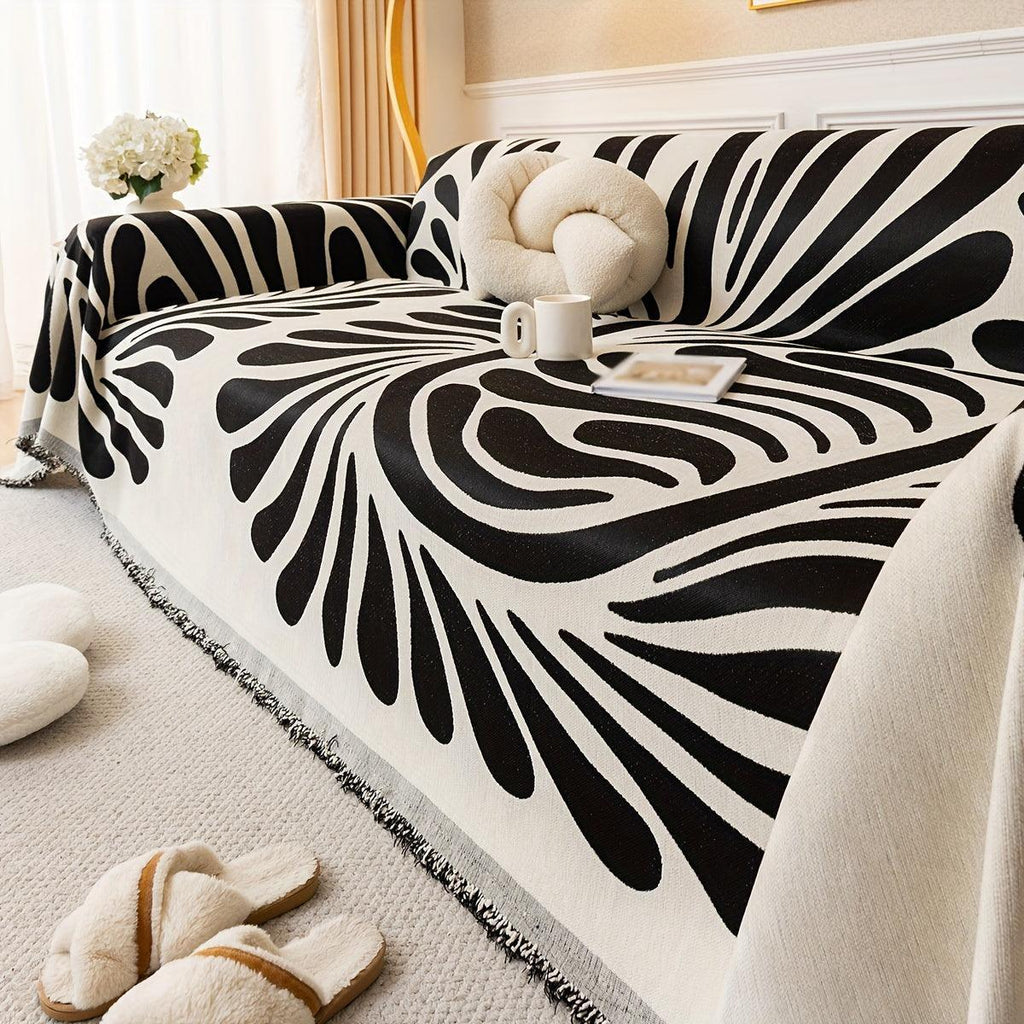 Versatile Chenille Sofa Cover - Pet-Friendly, Orange Dog Couch Cover topspet