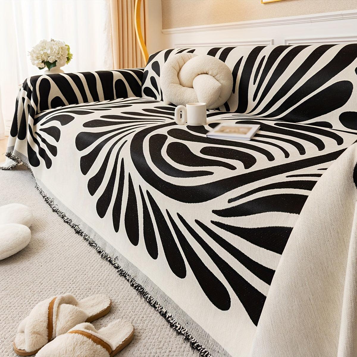 Versatile Chenille Sofa Cover - Pet-Friendly, Orange Dog Couch Cover topspet