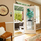 Wreath - Irish Green Mesh Ribbon