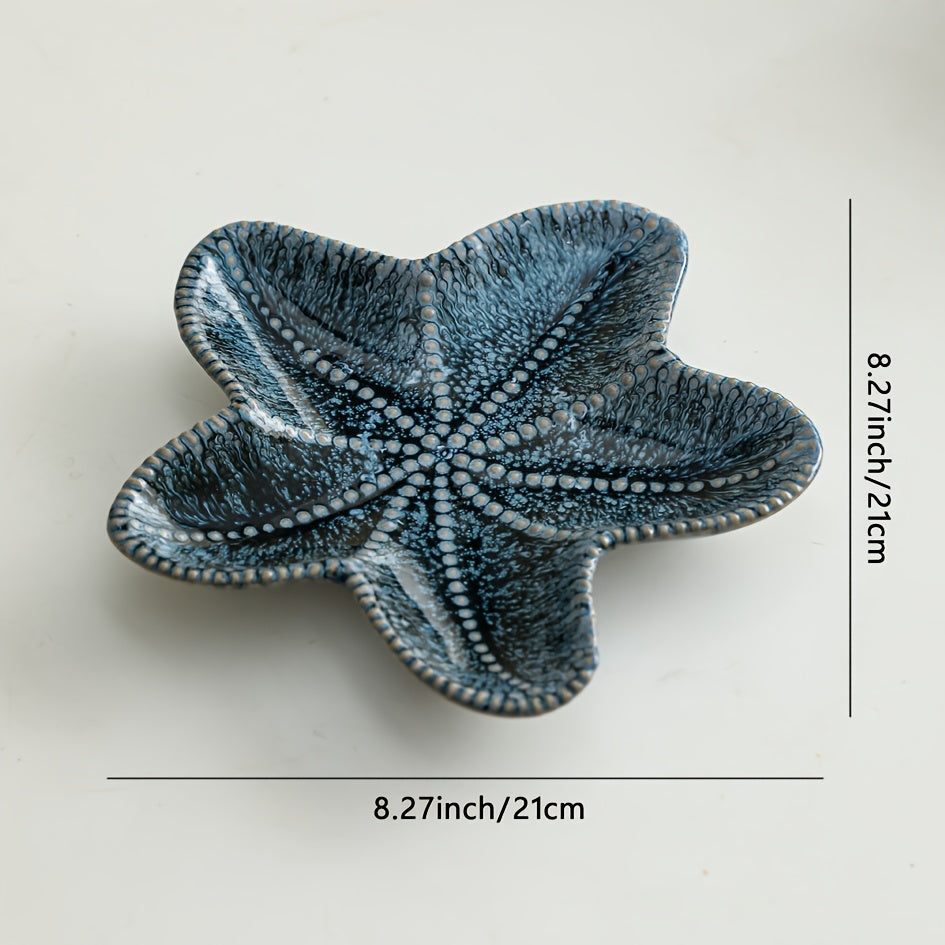 Jewelry Tray - Dual-Color Ceramic Starfish