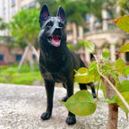German Shepherd Dog Cognitive Decorative Figurine Realistic PVC Statue German Shepherd Dog Statue Military Style Action Doll Perfect Birthday Gift Dog Statue Static Solid Simulation Animal Dog Model House Of Avana