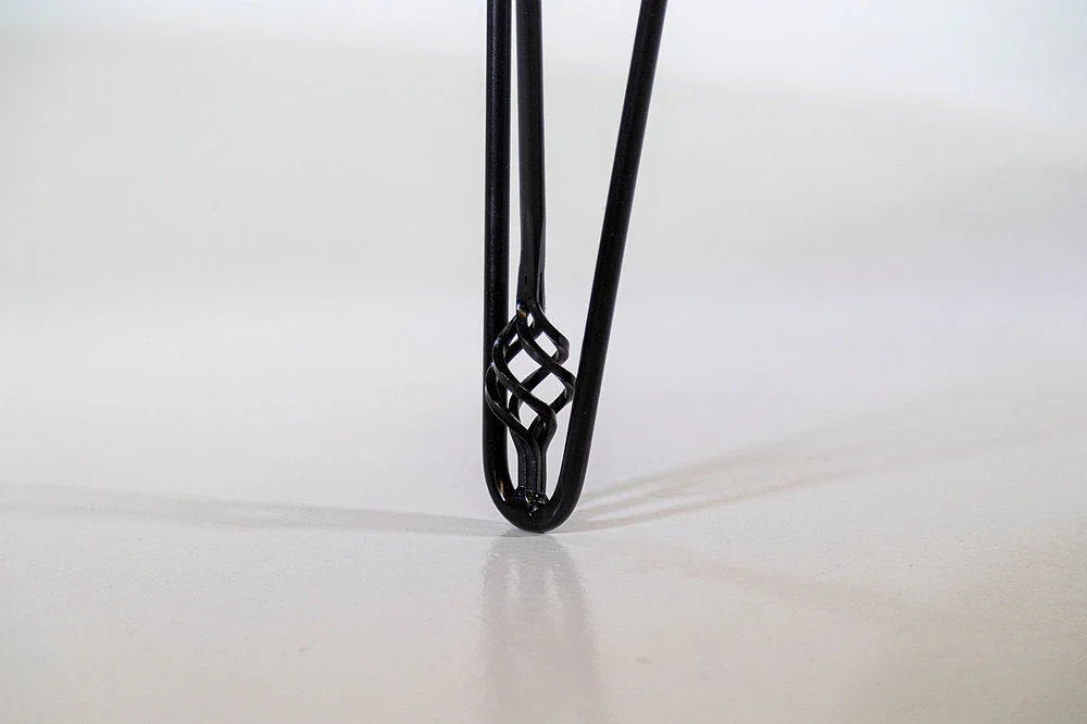 Wavy Kidney Table with EB Hairpin Legs Enrico Bartolini