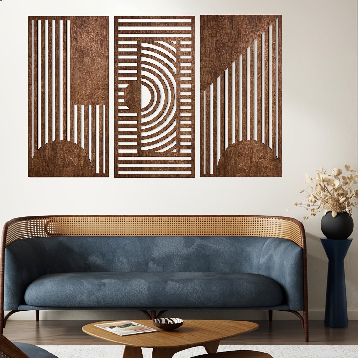 Wall Art - Abstract Geometric Wood