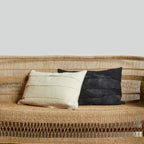 Layered Hand-Felted Merino Wool Throw Pillow Kanju Interiors