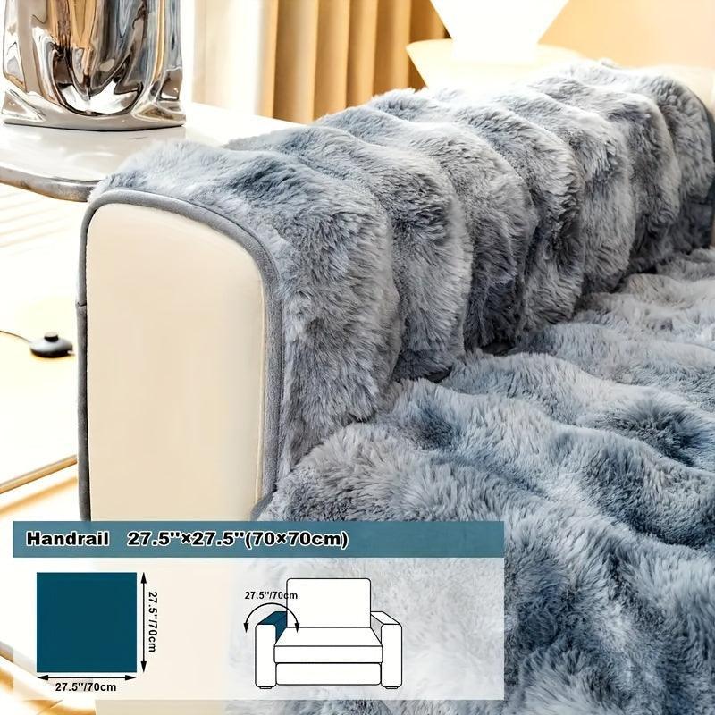 Luxurious Gradient Velvet Sofa Cover topspet