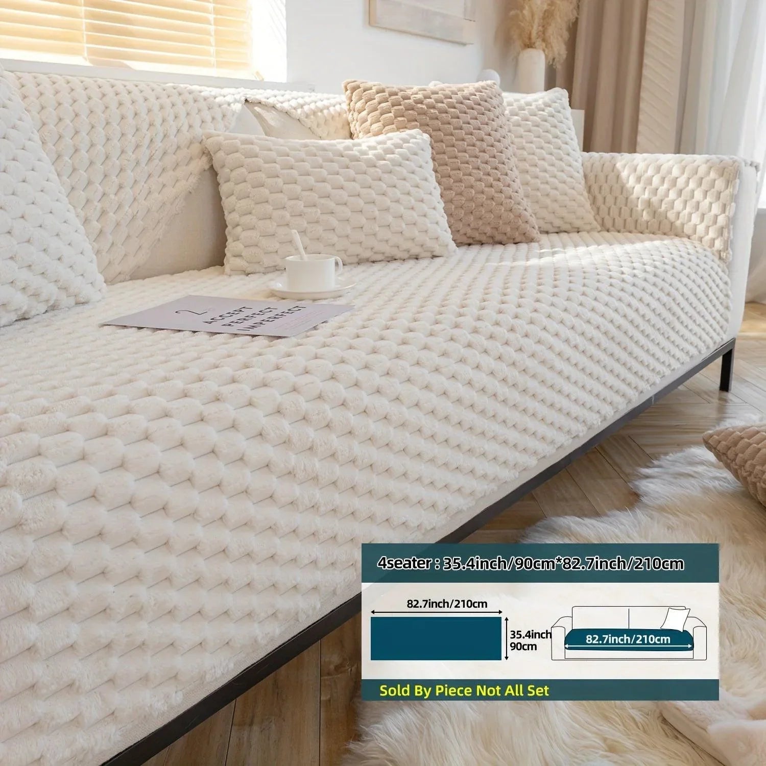 Plush Nordic Sofa Slipcover topspet