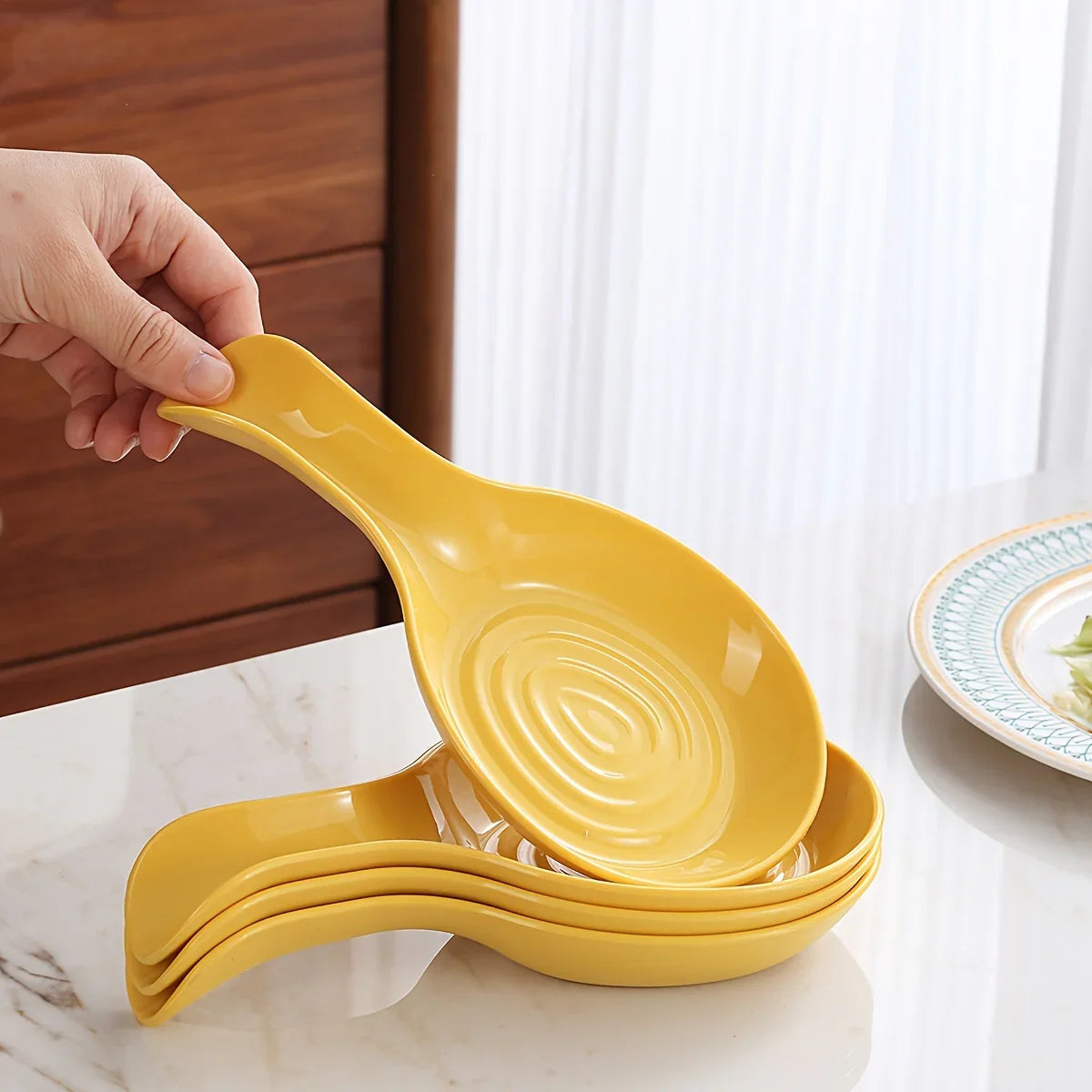 Spoon Holder - Rotating Yellow