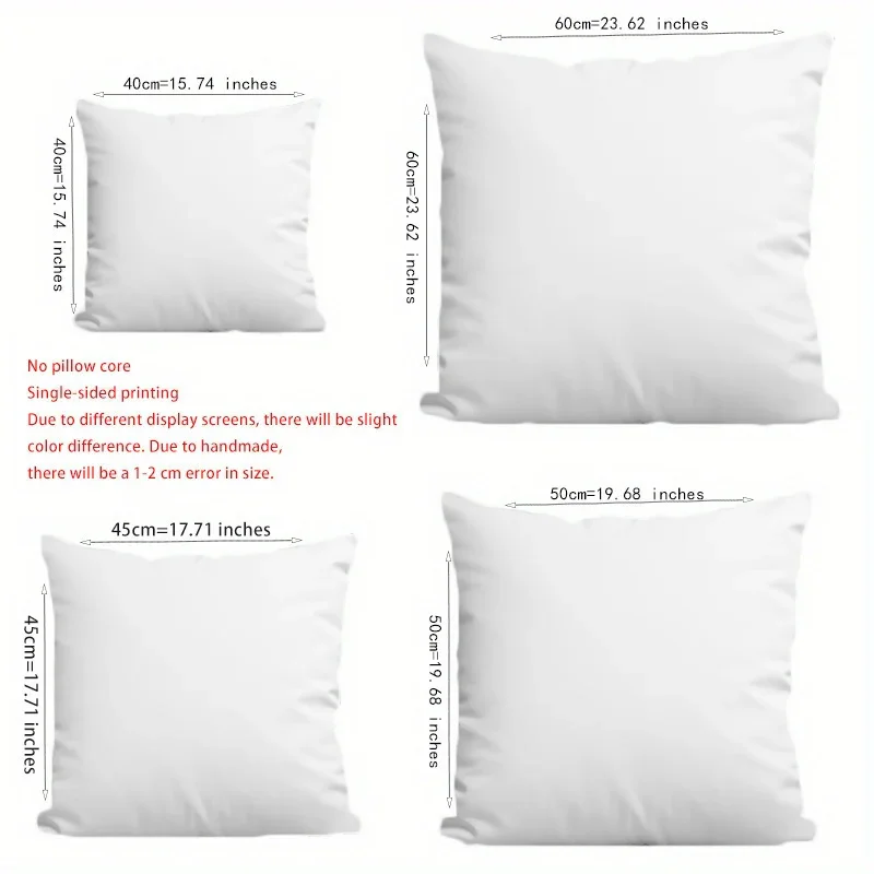Pillow Covers - Zipper Cotton Beige Brown