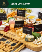 Cheese Board Set with Side Trays Royal Craft Wood