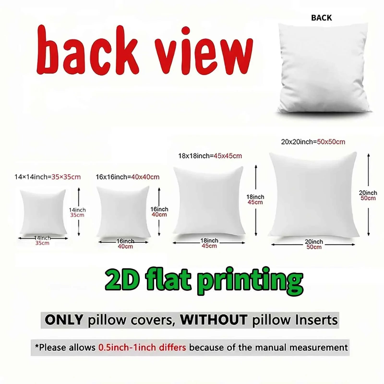 Pillow Covers - Festive Green White 4pcs