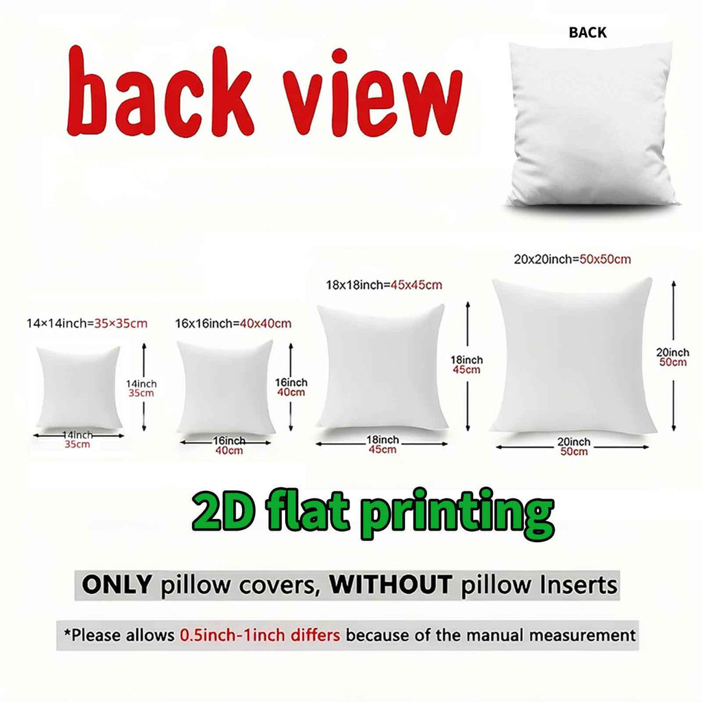 Pillow Covers - Festive Green White 4pcs