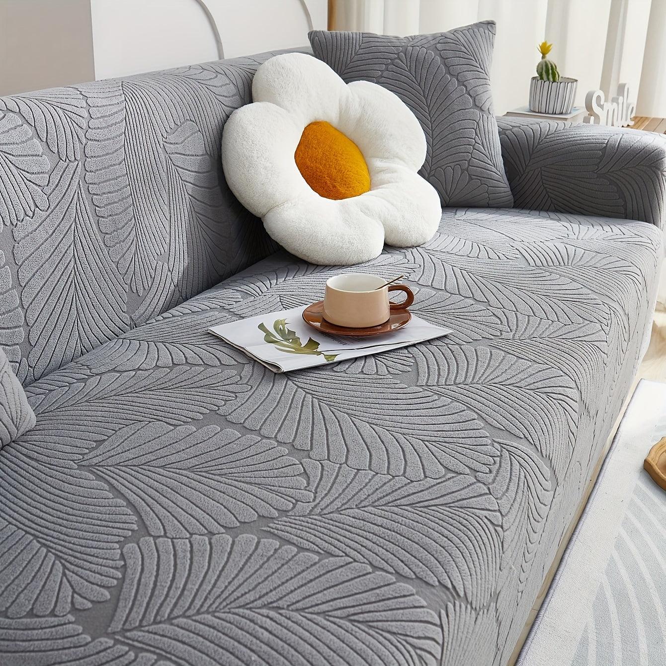 Premium Stretch Gray Couch Cover | Durable, Non-Slip & Versatile topspet