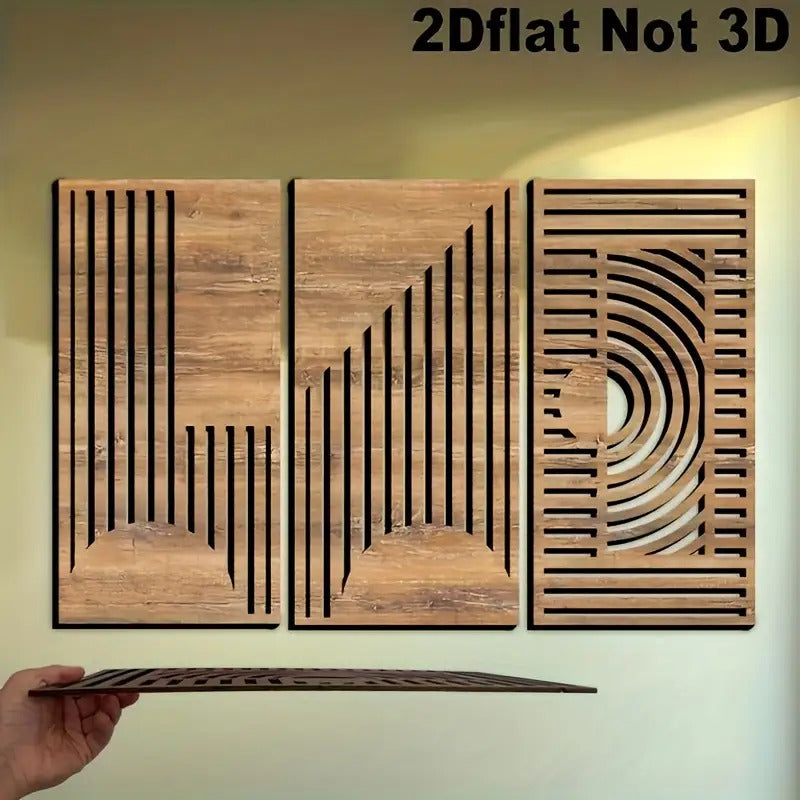 Wall Decor - Geometric Wood Abstract