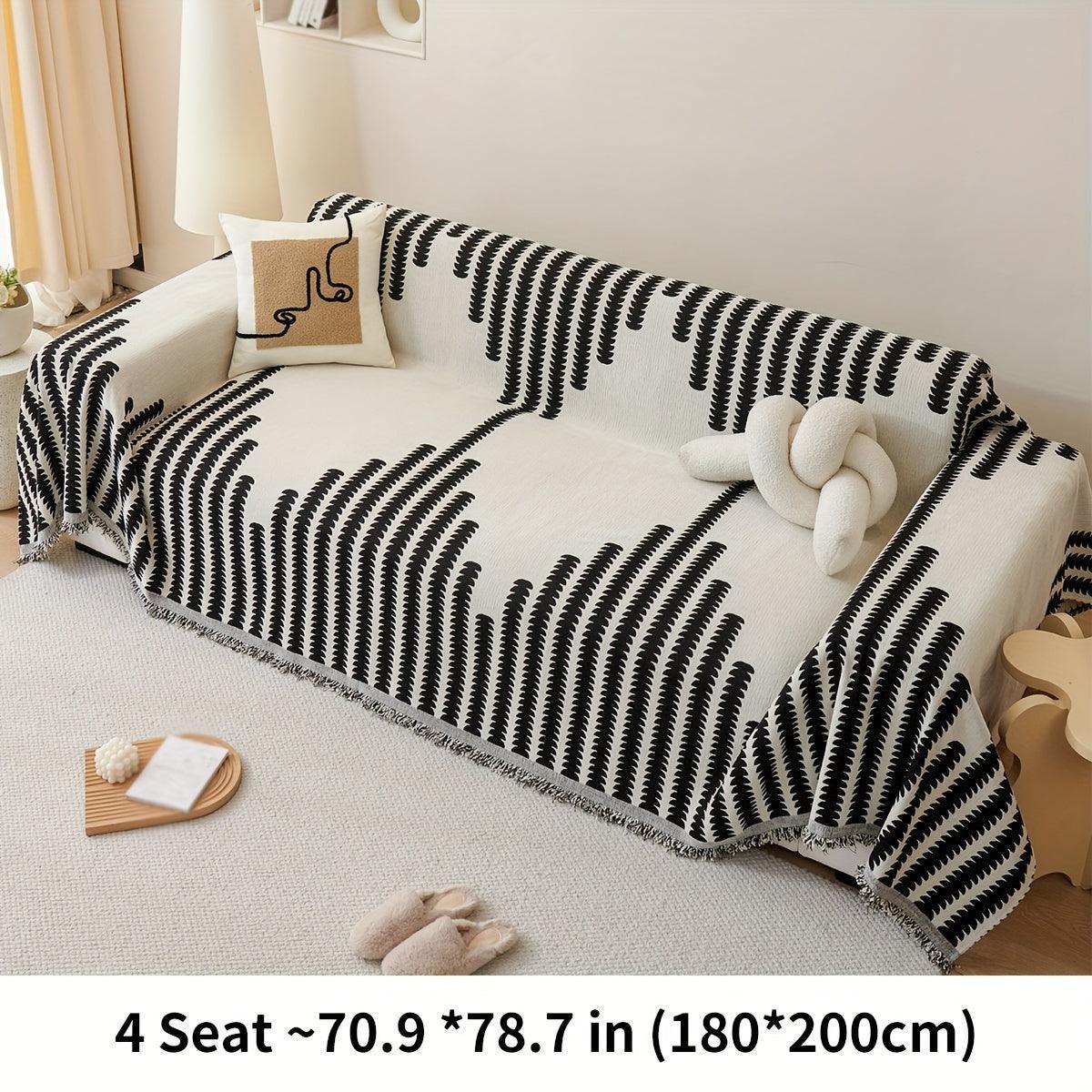 Chenille Fabric Sofa Cover - Soft, Non-Slip, Universal Protector topspet