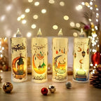 Crystal Electronic Candle Lights - Battery-Powered LED