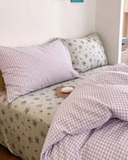 Chloe Pastel Candy Cotton Bedding Set / Mint Ever Lasting