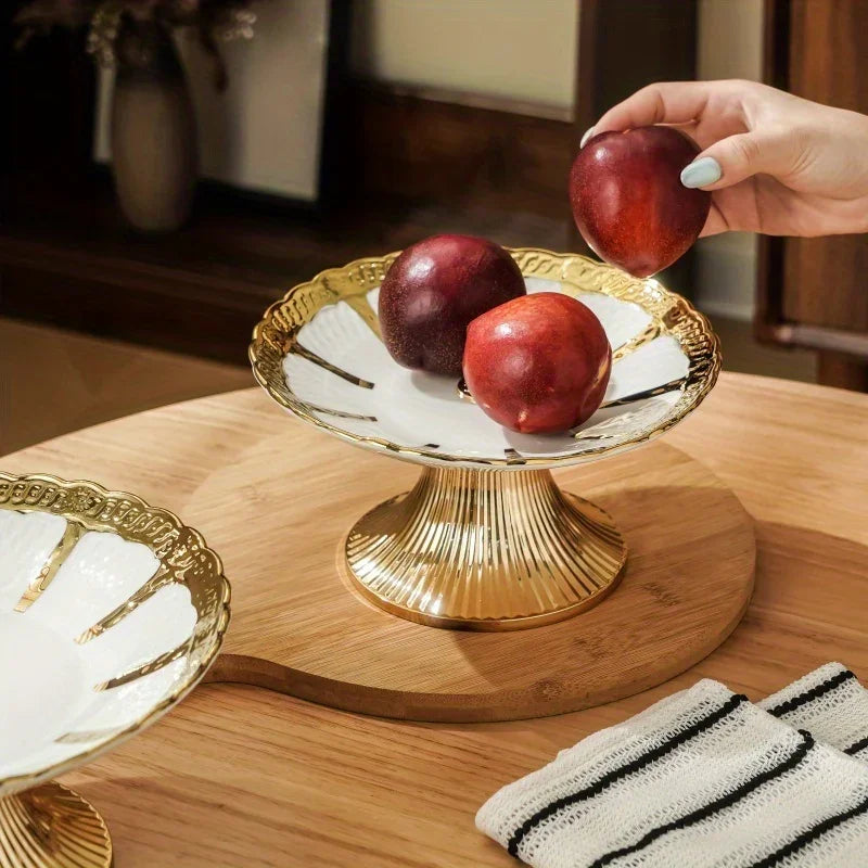 Ceramic Tray - Decorative Ceramic White