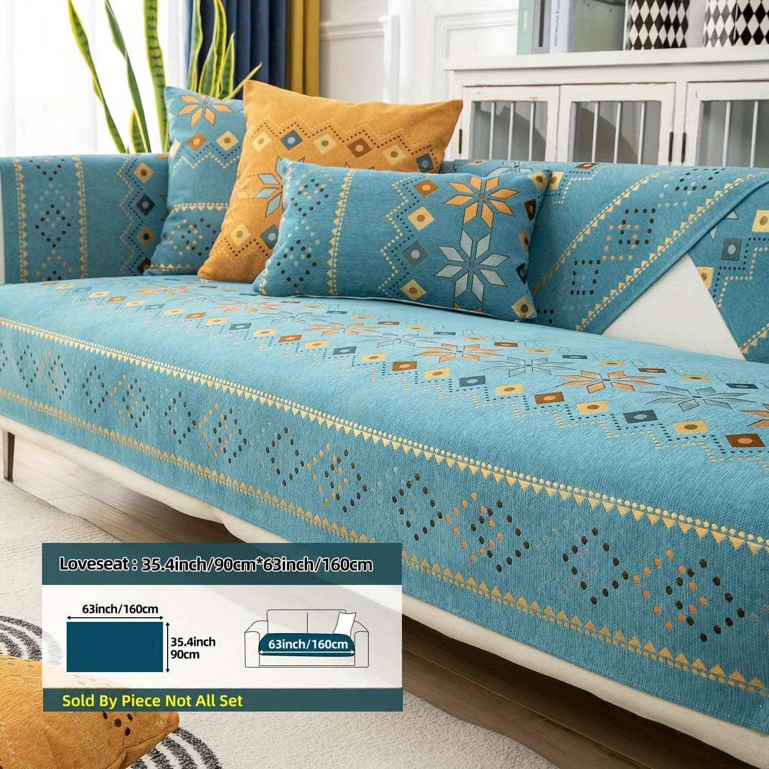 Stylish Bohemian Chenille Slipcovers for Couches topspet