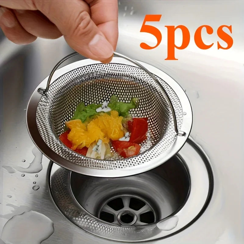 Sink Strainer - Rust-Resistant Stainless Steel with Handle