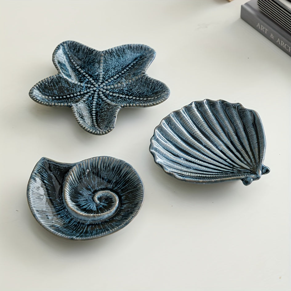 Jewelry Tray - Dual-Color Ceramic Starfish