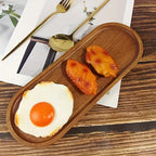 [8pcs Wood Serving Trays] 8pcs Oval Wooden Plates Wood Serving Trays | 10 And 12 Inch Charcuterie Boards Wood Serving Platter Cheese Dinner Plates | Bulk For Dessert Snack Bread Fruit Appetizer Dishes - House Of Avana