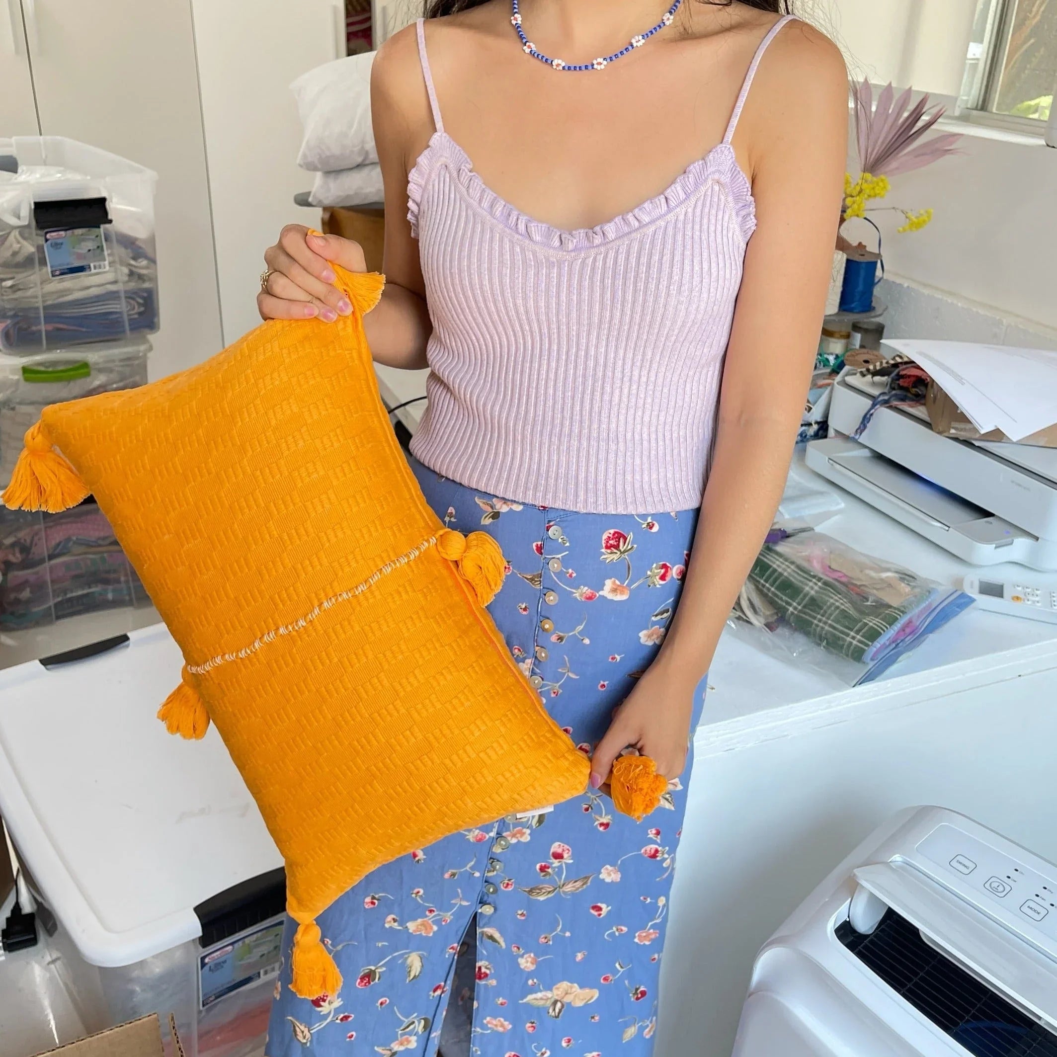 Antigua Pillow - Orange Archive New York