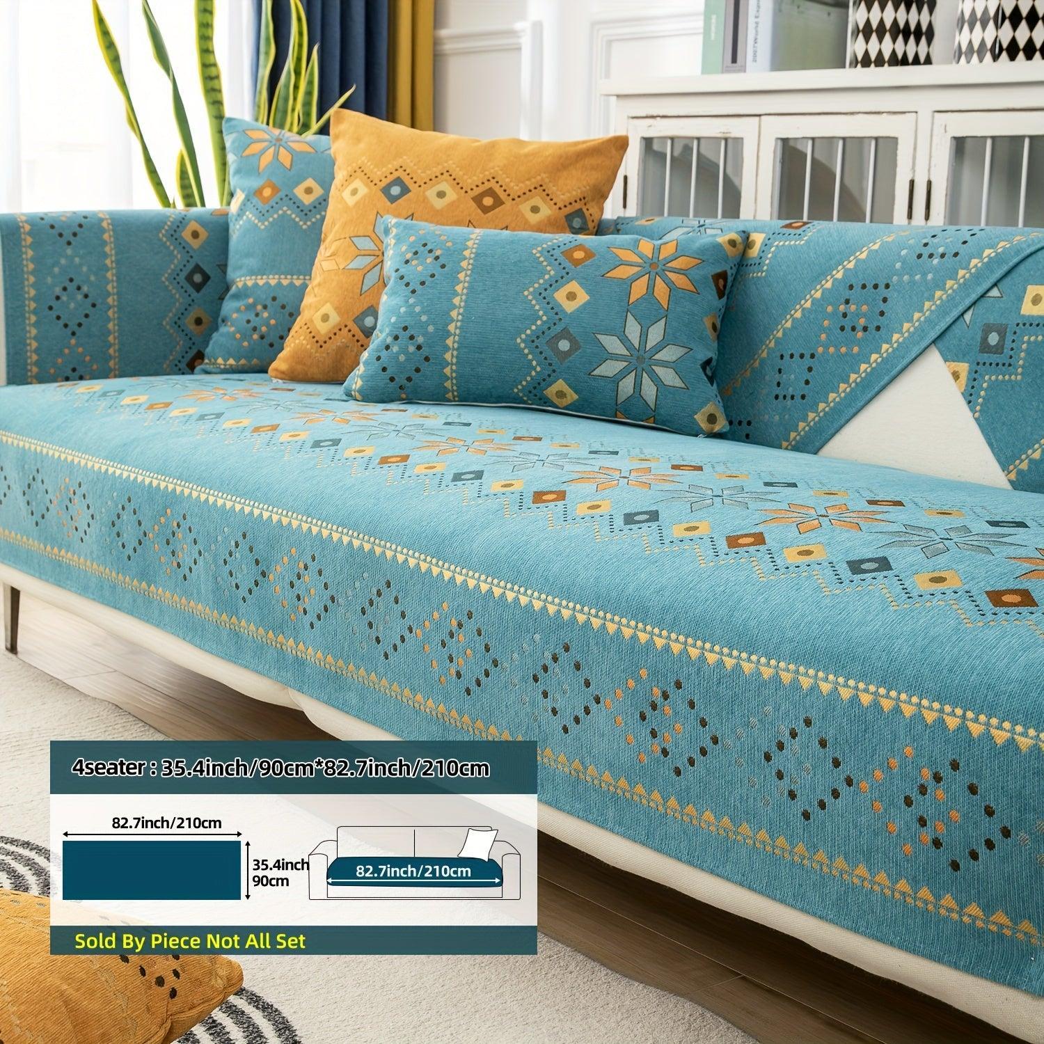 Stylish Bohemian Chenille Slipcovers for Couches topspet