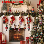 18pcs Colorful Christmas Reindeer Wooden Ornaments – Perfect for Christmas Tree, Home, Office, Classroom | Ideal as New Year Gifts, Back-to-School Presents, Versatile Gift-Box Hanging Decor, Holiday Decorations, Seasonal Or House Of Avana