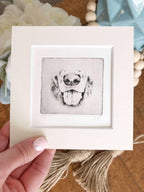 Border Collie Nose Dog Portrait Greyboy Pet Prints