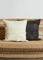 Layered Hand-Felted Merino Wool Throw Pillow Kanju Interiors