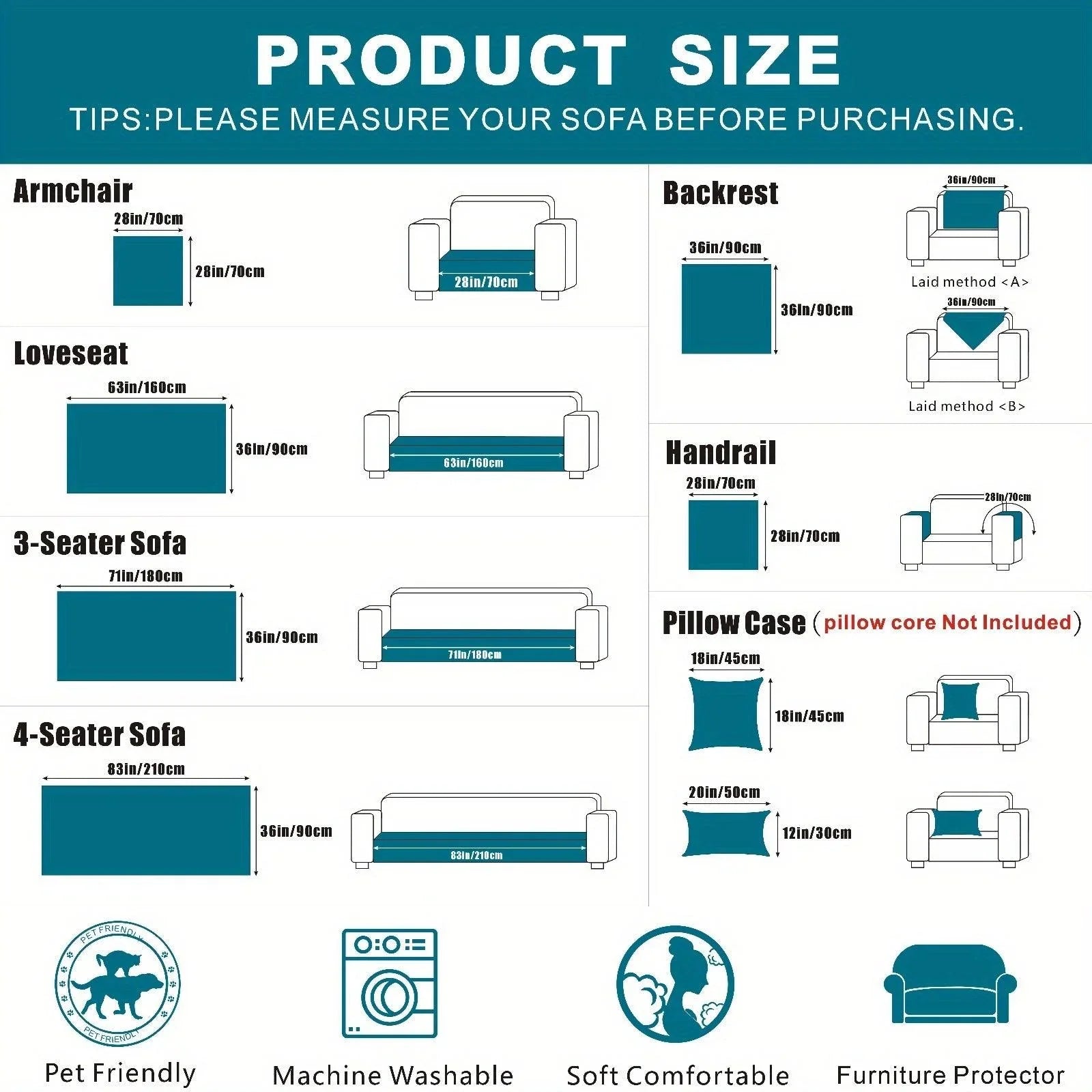 Boho Couch Cover - Chic Snow Chenille Sofa Slipcover topspet