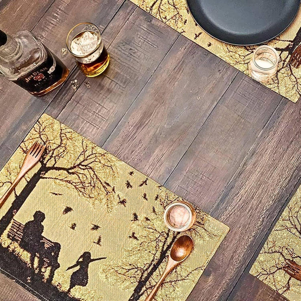 DaDalogy Autumn Birds Family Gathering Woven Tapestry Dining Table Runner (18198) DaDalogy Bedding Collection