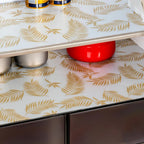 Refrigerator Pad - Non-Slip Golden Leaf Waterproof