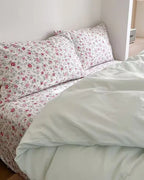 Chloe Pastel Candy Cotton Bedding Set / Mint Ever Lasting