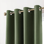 Blackout Curtains for Room Darkening Window Drapes with Rod Pocket 2 Panels Set-Sage Green Sleep Zone